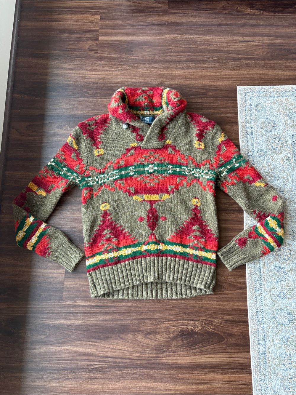 Ralph Lauren Aztec Sweater - Picture 2 of 6